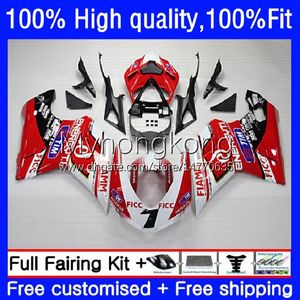 2008 848 Verkleidung Kit großhandel-Einspritzkörper für Ducati R R R S R Karosserie s S S Weiß Rot OEM Fairing Kit