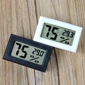 Updated Embedded Digital LCD Thermometer Hygrometer Temperature Humidity tester refrigerator Freezer Meter Monitor black