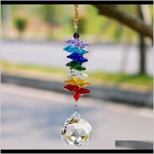 Other Household Sundries & Drop Delivery 2021 30Mm Chandelier Crystal Ball Suncatcher Rainbow Maker Window Hanging Ornament Chakra Cascade Su