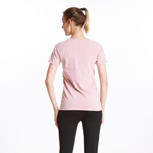 T-shirt de roupas de designer de temperamento de moda, camisa esportiva feminina de secagem rápida, mangas de camiseta de ioga, roupas de ginástica