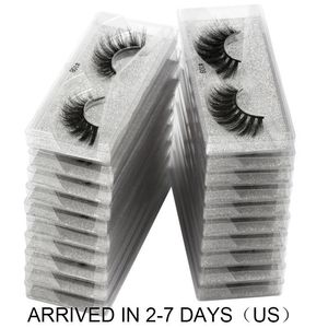 Sahte Kirpik Toptan 100/500/1000 ADET 3D Vizon Lashes Doğal Çok Öğeler Makyaj Kabarık Toplu