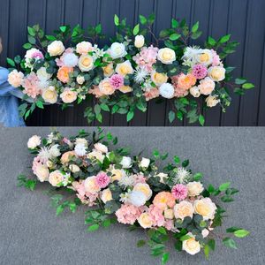 Decorative Flowers & Wreaths Wedding Flower Artificial Row White Arch Backdrop Arrangement Home Decoration Accessories