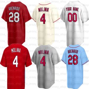 Baseball-Trikots 4 Yadier Molina 28 Nolan Arenado 3 Jedd Gyorko 6 Stan Musial 12 Paul DeJong