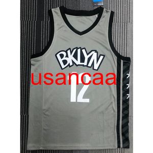 All Bordado 12# Harris 2021 Temporada Cinza Cinza Jersey Customize Mulheres Masculinas Adicionar qualquer Nome Nome Nome XS-5xl 6xl Vest