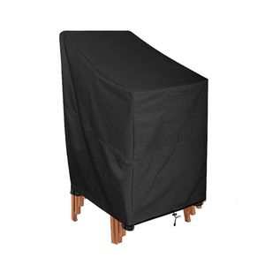Wholesale outdoor stacking chair covers for sale - Group buy El Garden Chair Cover Multifunctional Balcony Oxford Fabric Furniture Home Black Stacking Outdoor Patio Waterproof Windproof Covers