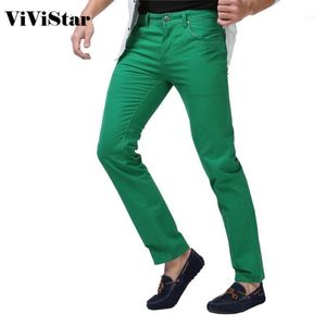 Mäns jeans män solid godis färg 2021 vår sommar höst mode casual brand calca f06401
