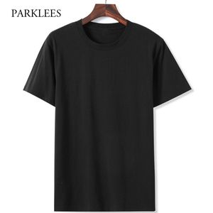 Katı T Gömlek Erkekler Yaz Kısa Kollu Erkek T-Shirt Rahat Pamuk Boy T Gömlek O-Boyun Tee Gömlek Nefes Yumuşak Streetwear 210524