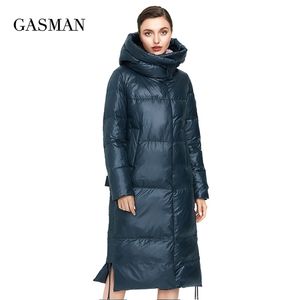 ガスマン暖かい長い厚いパーカー女性の冬のジャケットの女性のフード付き衣服女性コート女性Down 027 211013