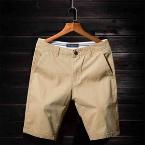 Calções casuais dos homens de verão dos homens calças de cinco pontos de algodão moda solta estilo shorts de praia grande tamanho 36 38 shorts masculinos 210720