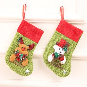 21 x 12cm Christmas Stockings Xmas Tree Decorations Indoor Decor Ornaments For Kids Ship-by DHL FedEx UPS CO516