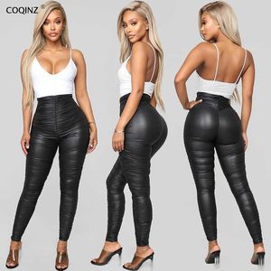 Sweatpants Women Streetwear Woman Gothic Leather Pants Grunge Aesthetic Trousers Womens Winter Clothes Hippie Bottoms 27388P 210712