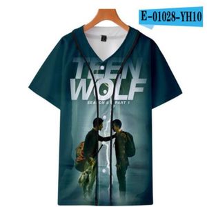 Man Summer Cheap Tshirt Baseball Jersey Anime 3D Printed Breathable T-shirt Hip Hop Clothing Wholesale 035