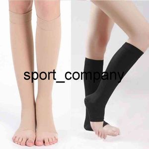 Ny Unisex Open Toe Sock Compression Toeless Socks Harajuku Knä High Support Strumpor Öppna Toe Andningsbara Sport Strumpor