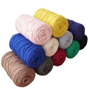 1PC 210g/pcs Fancy Yarns For Hand Knitting Thick Thread Crochet Cloth Yarn DIY bag handbag carpet cushion Cotton Cloth T-Shirt Yarn Y211129