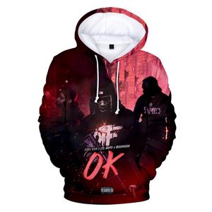 Moletons com capuz masculinos 2021 King Von 3D Print Hoodie Homens Mulheres Crianças Harajuku Meninos Meninas Outono Streetwear Vestuário