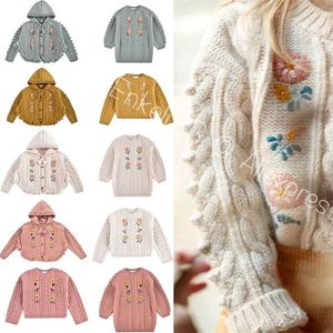 EnkeliBB 21 Winter LM Marke Kinder Mädchen Pullover Schöne Pop Corn Pullover Vintage Kinder Kleidung Stricken Tops 211201