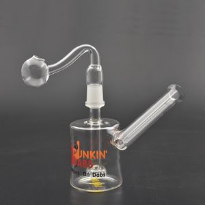 Dunkin Dabs Mobius glasbägare Bongs Fab ägg Heady Dab Rigs Shisha Hookahs Ash Catcher Bong med 14mm Glasolja Brännare Rör Banger Nail