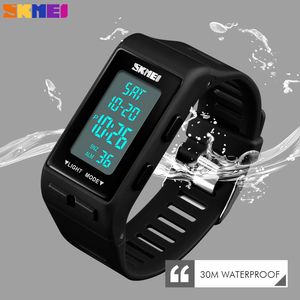 Skmei Moda Digital Sports Homens Assista Luxo ao ar livre contagem regressiva impermeável relógios de pulso eletrônico para homens mulheres erkek kol saati x0524