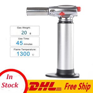 cheapest 1300C Jet Flame Lighters Chef Cooking Refillable Adjustable Windproof Flame Kitchen Lighter Spray Gun Picnic Tool dhl free