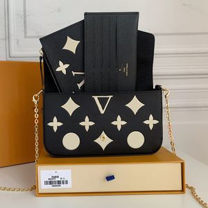 Fashion Luxurys Wallets Designers Crossbody Bag Black Womens Handbags Wallets Card Holder Handbag Shoulder Tote Bags Mini Wallet Corn Purses High quality