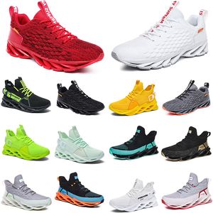 GAI GAI GAI Mens Womens Running Shoes Light Yellow Cool Green Navy Ice Blue Multi Split Triple White Black Red Deep Grey Blood Orange Trainers Outdoor Hiking Sports