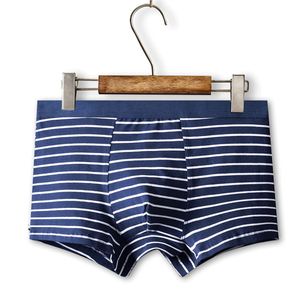 4 pezzi/tutti i boxer da uomo in cotone traspirante intimo classico a righe pantaloncini casual mutandine maschili sexy