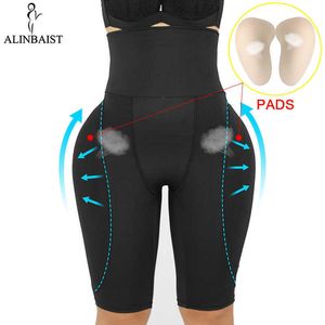 Kadınlar popo kaldırıcı shapewear bel karın kontrol vücut iç çamaşırı şekillendirici ped kontrol külot sahte kalça iç çamaşırı uyluk slimmer 210708