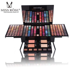 MISS ROSE 180 Farben, Netzrot, von der Göttin empfohlene Lidschatten-Make-up-Box, Neon-Rouge-Lidschatten-Palette