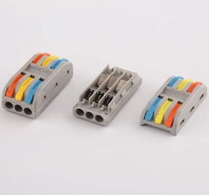 50 teile/los Draht Stecker 222 223 Elektrische Kabel Beleuchtung Zubehör Led Streifen Stecker Schnelle Universal Verdrahtung Kompakte Leiter Push-in Terminal Block SPL-2 3