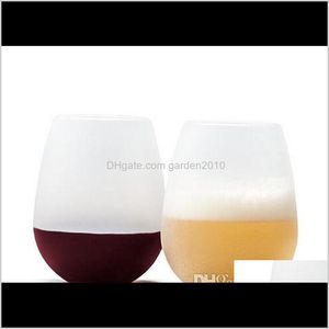 Design Fashion Unbreakable Clear Rubber Glass Sile Cup Wine Glasses Jx6H7 Gdhwx