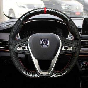 Coprivolante per auto in pelle cucito a mano personalizzato fai-da-te per Changan CS85 EADO DT cs75