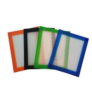 Food Grade Small Non-stick Slick Oil Silicone Mat Dab Bho Wax Mat with Silicone and Fiber Glass Construction 102x127mm