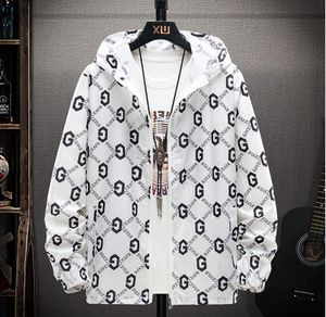 Дизайнерская верхняя одежда Бег Хип-хоп Уличные мужские куртки Пальто с молнией Классическая повседневная буквенная печать с длинным рукавом высокого качестваВетровка