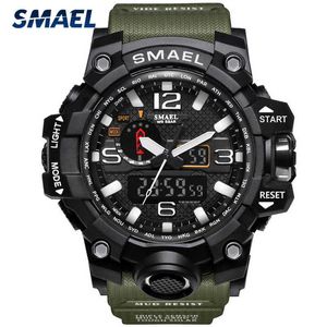 Smael märke mode män sport klockor män analog kvarts klocka militär klocka man klocka män 1545 relogios masculino x0625