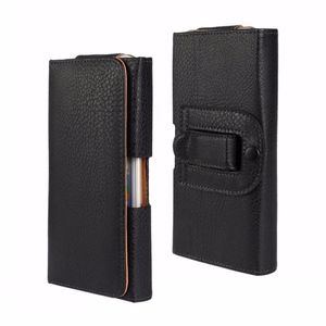 Clipe de cinto coldre pu universal casos de telefone para iphone samsung huawei moto lg bolsa de couro pacote cintura saco flip caso móvel cobre