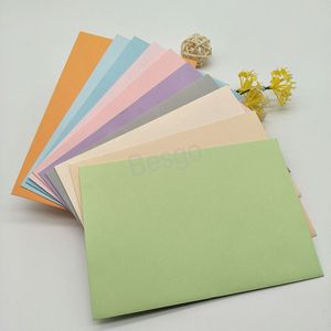 Postcard Envelope Wedding Party Invites Greeting Card Business Invitations Cards Envelopes DIY Solid Color Packing Supplies BH5560 WLY