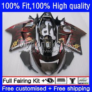 Wtryskiwacze Marynki do Hondy Blackbird CBR 1100xx 1100 xx 96-07 35 99 00 01 CBR1100 XX 2002 2003 2004 2005 2006 2007 Red Flames OEM Bodys