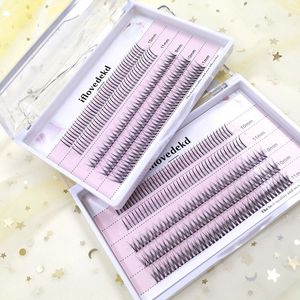 Individuell Fake Eyelashes Extension Mix Styles Faux Fishtail Mink False Lashes Professionell Makeup Tool 3D Volume Effect Graft Eyelash
