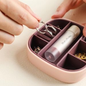 Storage Boxes & Bins Ring Necklace Jewellery Mini Case Organizer Portable Jewelry Box Display Travel