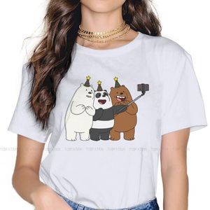 Kadın T-shirt Po Sevimli Kız Kadınlar Güzel Ayı 5XL Blusas Harajuku Günlük Kısa Kollu Vintage Büyük Boy Üstleri