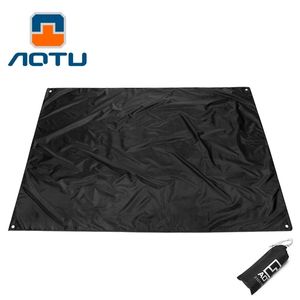 AOTU GEAR ULTRALIGHT TARP軽量ミニサンシェルターオーニングキャンプマットテントフットプリント210Tオックスフォード210 * 150cm Y0706