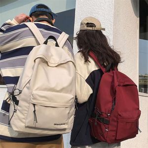 Trendy Kadınlar Seyahat Sırt Çantası Yüksek Kalite Naylon Okul Sırt Çantası Genç Kız Erkek Koleji Kitap Dizüstü Sırt Çantası 2 Boyutu 210929