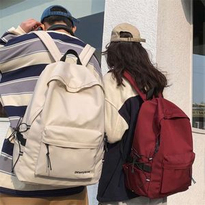 トレンディな女性旅行バックパック高品質ナイロンスクールバックパック10代の女の子男の子カレッジブックラップトップリュックサック2サイズ210929