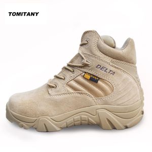Wholesale trekking boots man for sale - Group buy Outdoor Hiking Trekking Shoes Men Breathable Leather Low Top Tactical Military Army Boots Climbing Camping Sport Sneaker Man