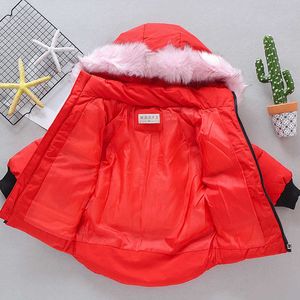 女の子の冬の服新しい女の子のジャケットとコート子供綿の服女の子パン服のジャケット厚いファッションコート子供H0910
