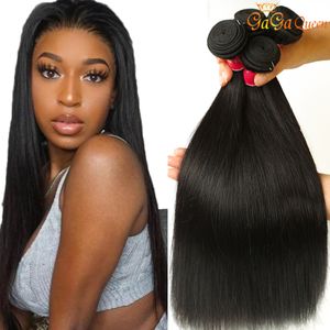 Brasilianska raka hårbunthandel 3PCS Brazillian Rak Virgin Human Hair Extensions Ingen Tangle