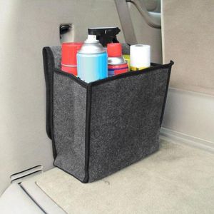 Bilorganisatör Trunk Boot Storage Bag Auto Vehicle Bakre Felt Folding Holder Box Bilar Stowing Tiding