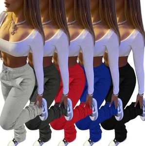 Przypadkowe ułożone spodnie joggers kobiety sznurek z kieszeni joggers spierodki jesień zimowe ubrania dla x0629
