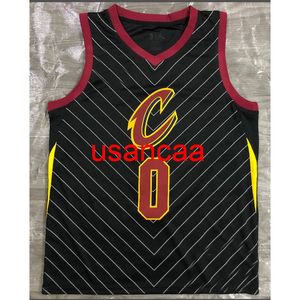 All Hafdery 0# Love Black Stripe Basketball Jersey Dostosuj męską młodość Męs