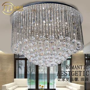 Ceiling Lights Modern Simple Silver Crystal Lamp Living Room Bedroom Dining Led